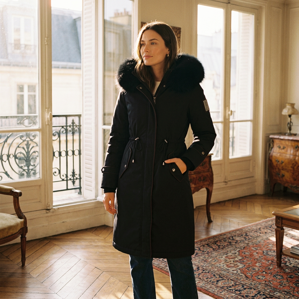 Herbstjacke mit Kapuze