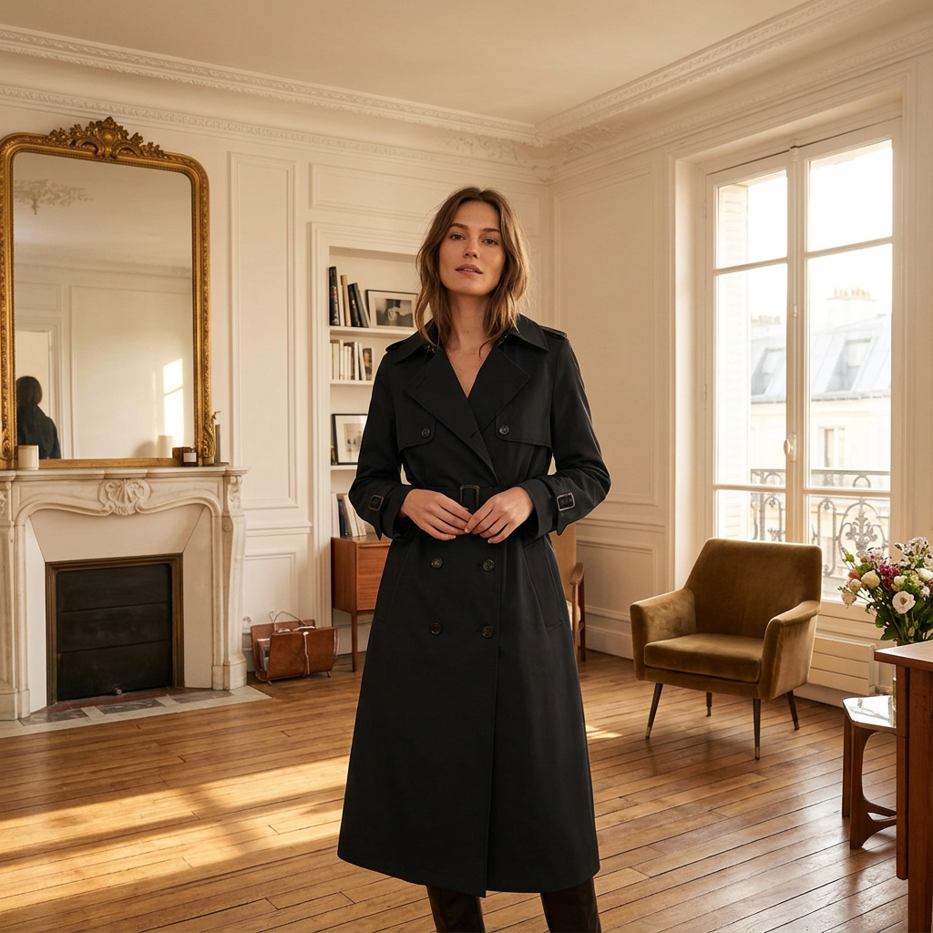 Stilvoller und eleganter Trenchcoat