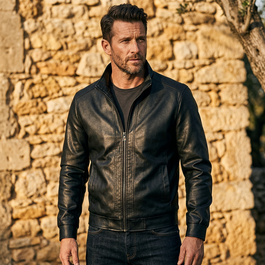 Biker Lederjacke