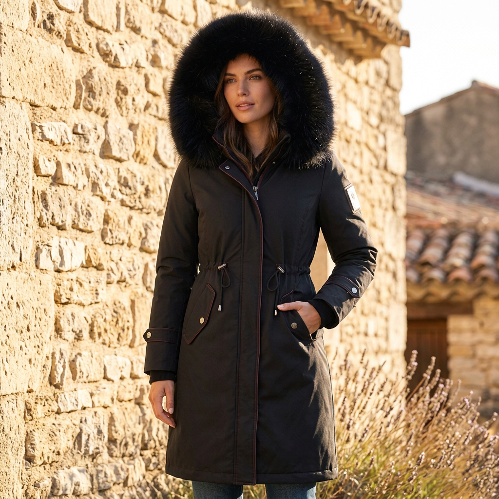 Herbstjacke mit Kapuze
