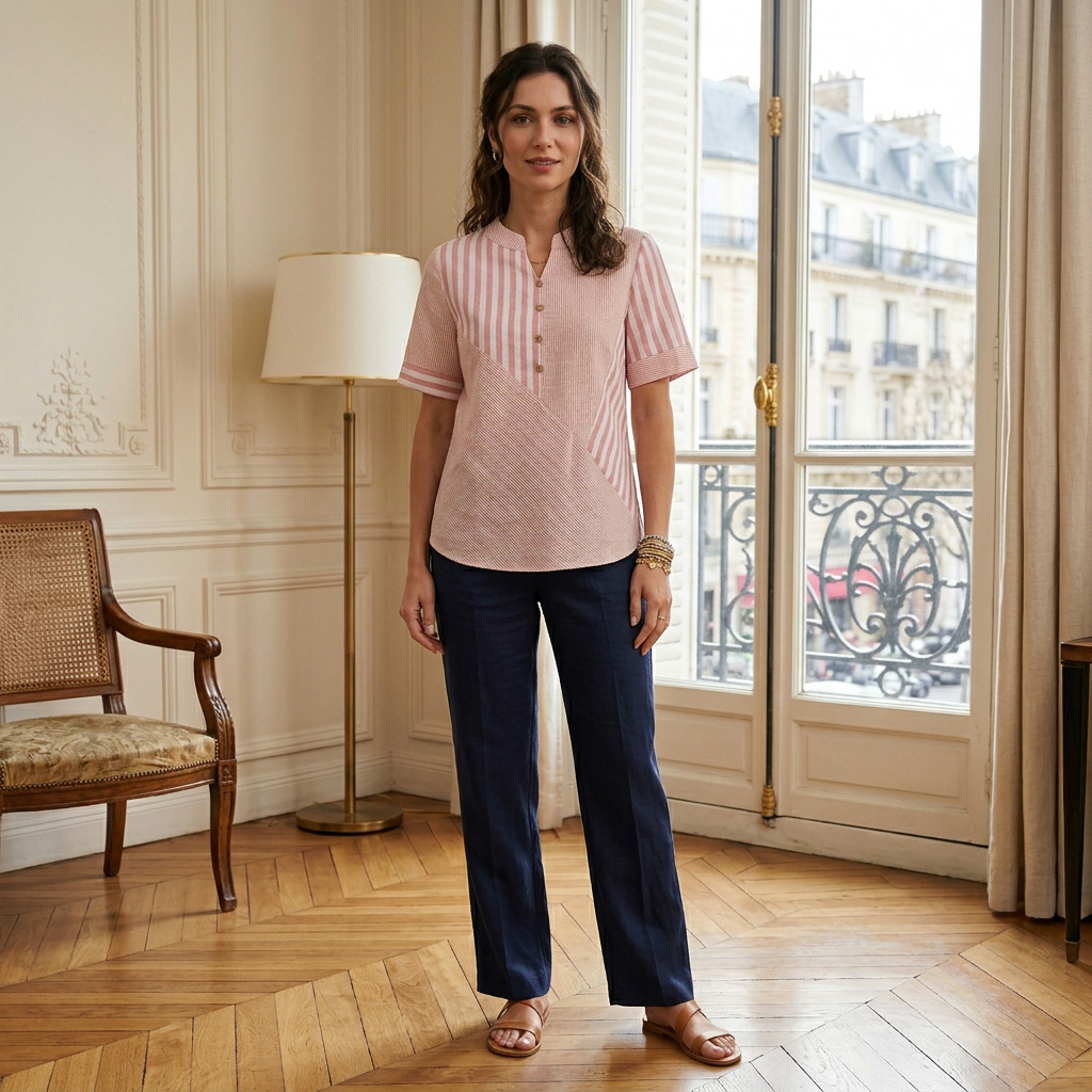 Bequeme, bauchbedeckende Bluse