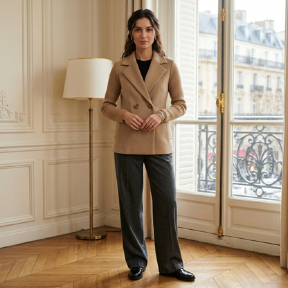 Blazer mit Strickärmeln