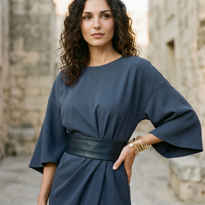 Fledermausärmel Kleid