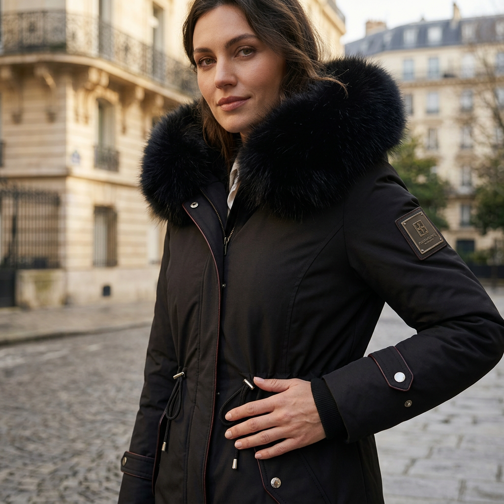 Herbstjacke mit Kapuze