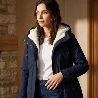 Wasserdichte Winterjacke mit Kapuze