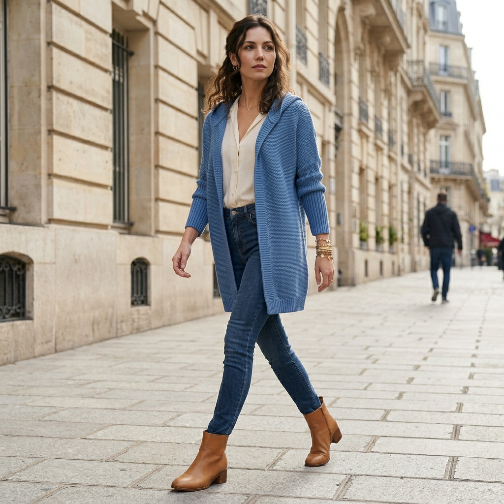 Bequeme Strickjacke für Damen