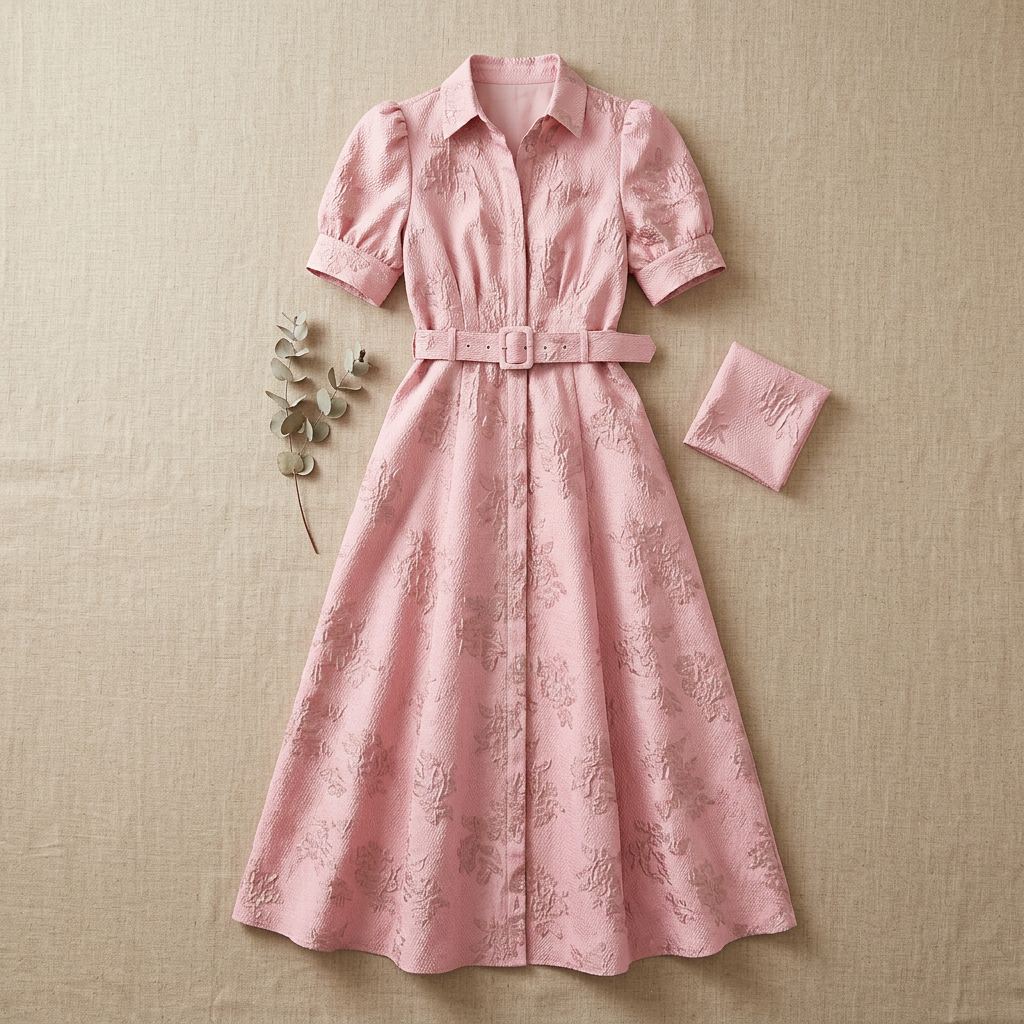 Maxikleid mit Puffärmeln