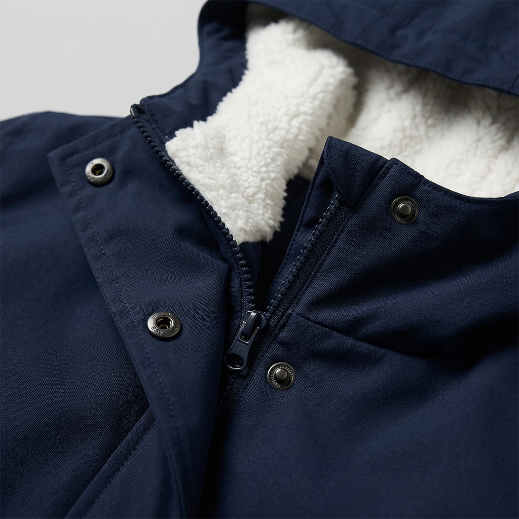 Wasserdichte Winterjacke mit Kapuze