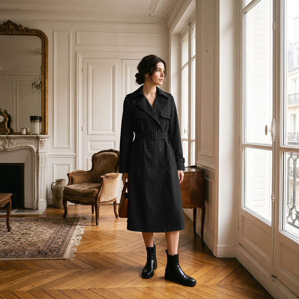 Stilvoller und eleganter Trenchcoat