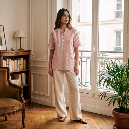 Bequeme, bauchbedeckende Bluse