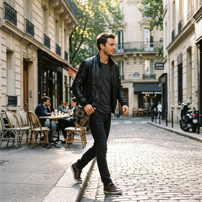 Biker Lederjacke