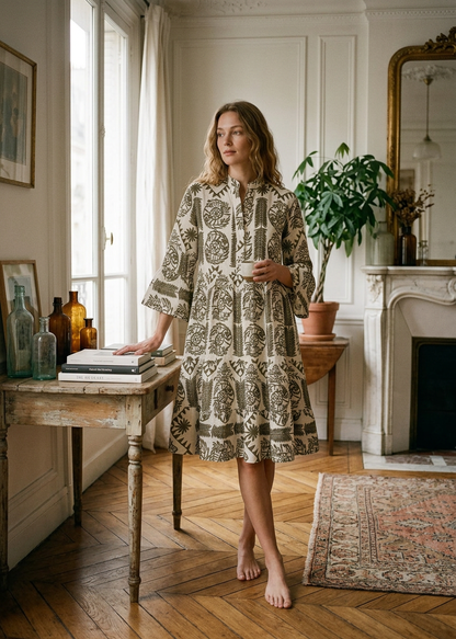 Stylisch Bedrucktes Kleid
