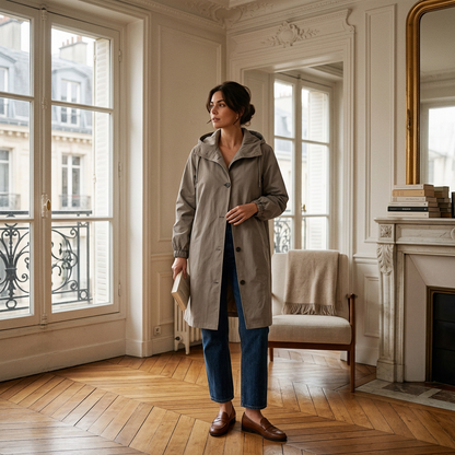 Stilvoller, wasserdichter Trenchcoat