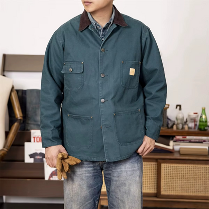 Gefütterte Stonewashed Jacke