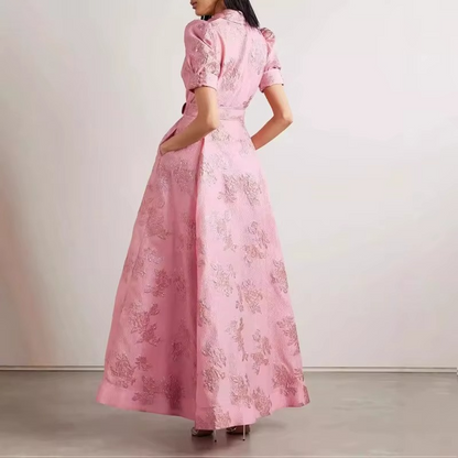 Maxikleid mit Puffärmeln