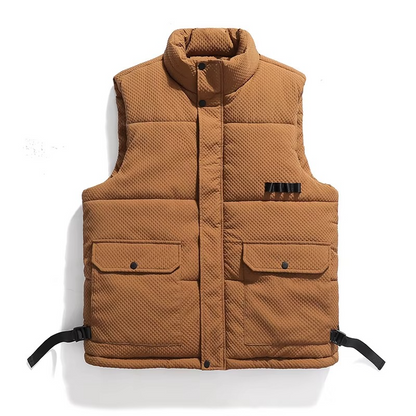 Herren Herbst Weste mit Stehkragen