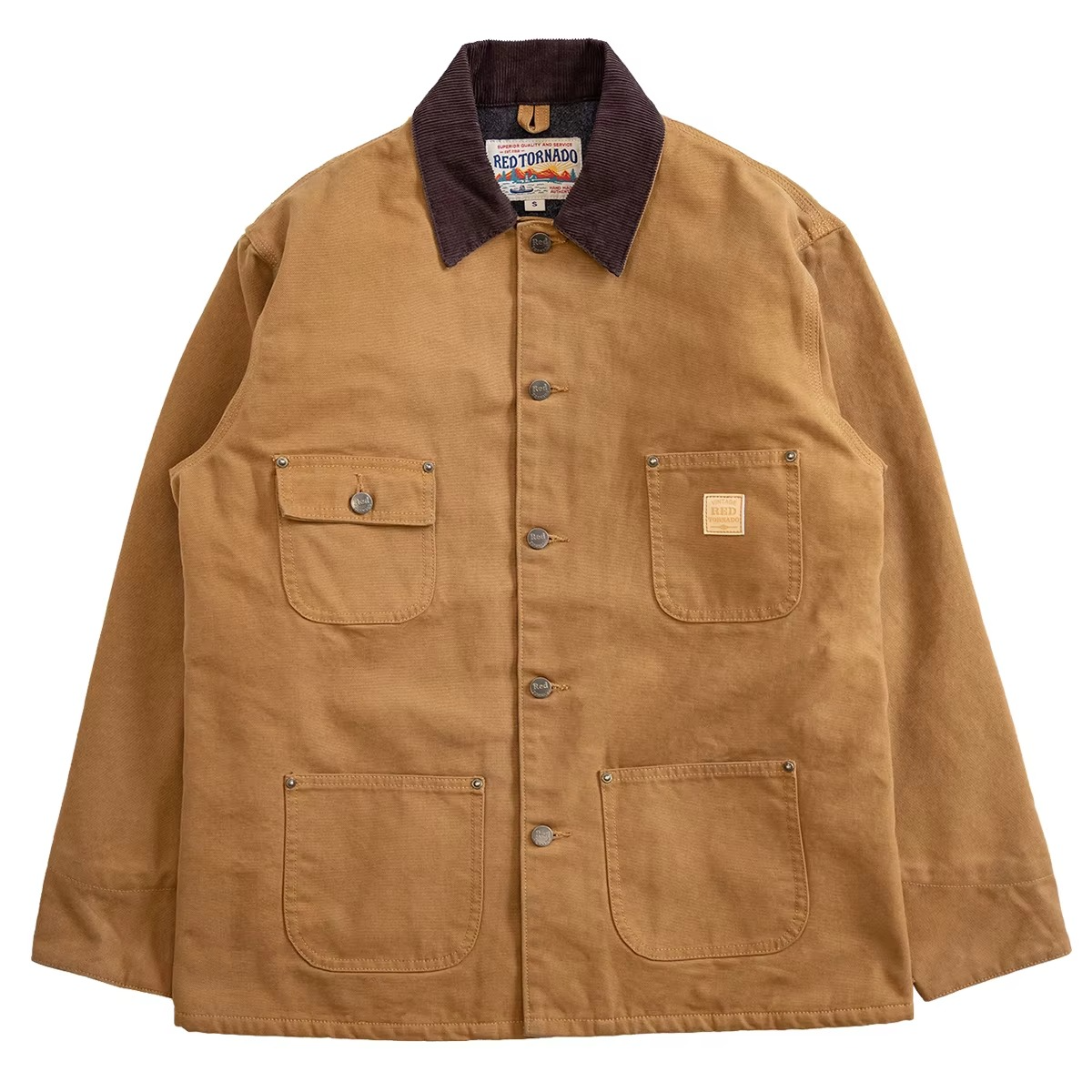 Gefütterte Stonewashed Jacke