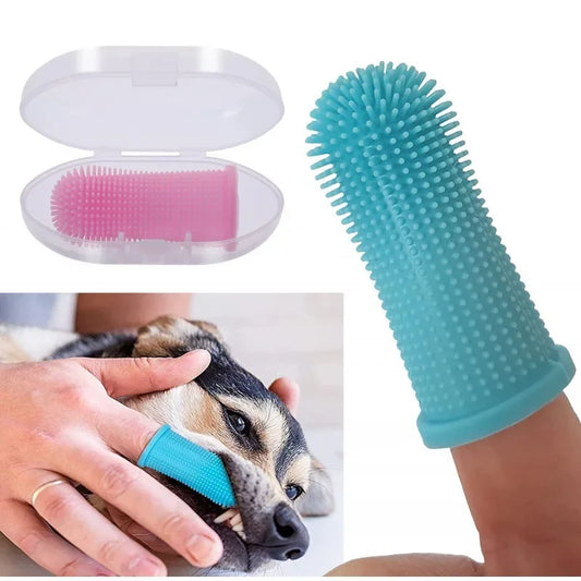 Dog Super Soft  pet Finger Toothbrush