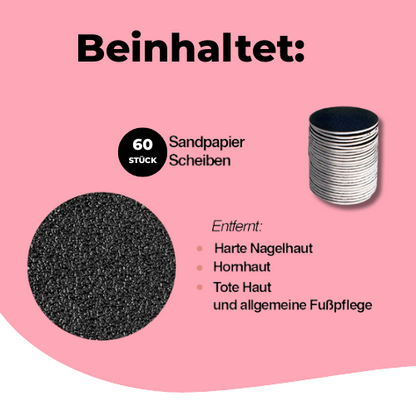 Premium Sandpapier-Aufsätze für das FootGlow